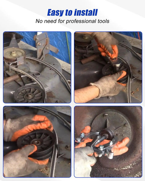 Installation process of 10Pcs Deep Groove Ball Bearing 0.64 Inch Bore Set for heavy duty machinery, showing ease of setup.