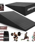 Ergonomic Squat Wedge Block With 15 Degree Raised Heel Ramp And Grip Tight Non Slip Base 1500 Lb Capacity for heavy lifts.