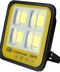 JUDYSSY Welcome Floodlight,Outdoor Ip67 Waterproof Led Projection Lamp Outdoor, 200W, with yellow and black design, IP67 rated.