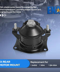 Rear motor mount from Six Piece Drop In Engine And Transmission Mount Set For Honda Accord 2003 2004 2005 2006 2007 2.4L