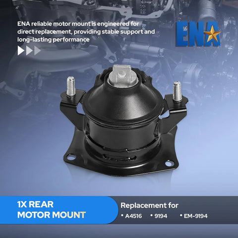 Rear motor mount from Six Piece Drop In Engine And Transmission Mount Set For Honda Accord 2003 2004 2005 2006 2007 2.4L