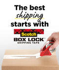 Clear Heavy Duty Packing Tape With Dispenser, 1.88 Inch By 800 Inch Per Roll, sealing a box for secure shipping.