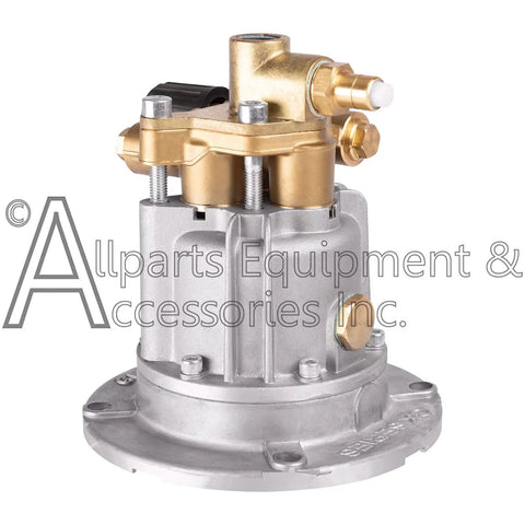 Close-up of Beefed Up Replacement Horizontal Pump Kit for 2.5 GPM, 2650 PSI and Seven Eighths Inch Hollow Shaft, showing metal components.