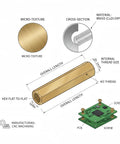Beefy Brass M2.5 x 10mm Hex Coupling Nut With Female Thread Long Connector For Mechanical And Electrical Projects, Heavy Duty Threaded Rod Coupler, Corrosion Resistant, High Strength, Durable 70 Pack, brass hex nut diagram