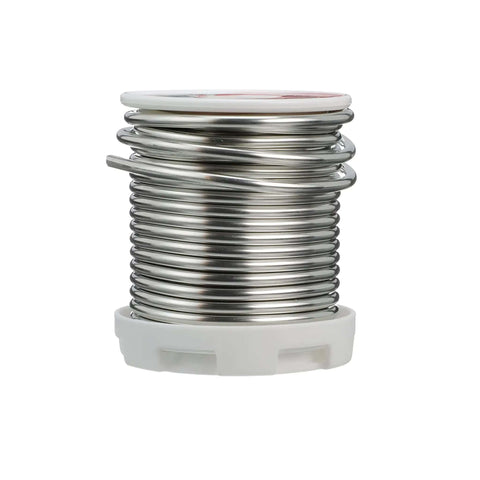 Lead-Free Silver Bearing Plumbing Solder For Copper Piping And Potable Water Lines, 0.084 Inch Gauge, 1 Pound Bulk, Low Melt Point Alloy