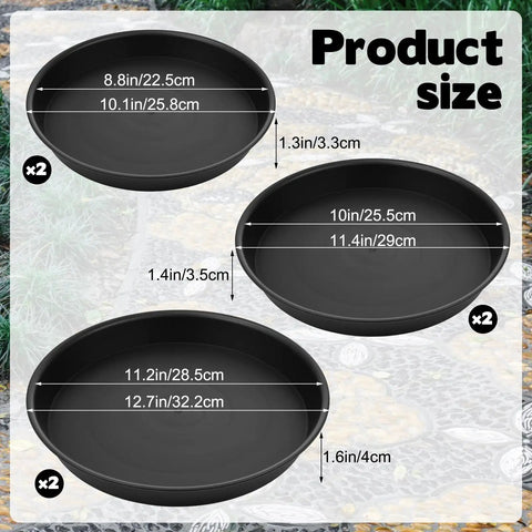 Three Size Round Stepping Stone Molds For Concrete Or Garden Path DIY Outdoor Walkway Kit In 8.86 Inch 10 Inch And 11.22 Inch Sizes