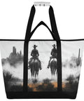 Western Desert Cowboy Style Insulated Cooler Bag With Large Capacity For Shopping Picnics Beach Trips Travel And Camping