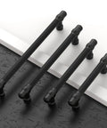 10 Pack Matte Black Cabinet Pulls 7.5 Inch Center To Center Kitchen Cabinet Handles Hardware For Cabinets Durable Aluminum