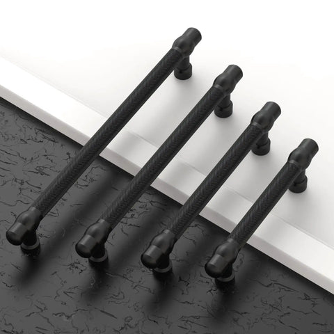 10 Pack Matte Black Cabinet Pulls 7.5 Inch Center To Center Kitchen Cabinet Handles Hardware For Cabinets Durable Aluminum