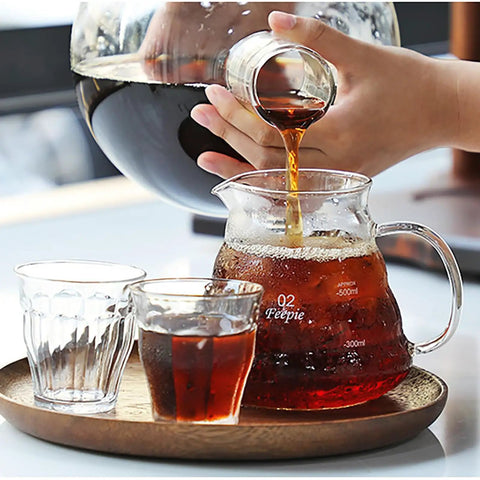 Heavy Duty 3 Liter Cold Brew Coffee Maker With Precision Stainless Drip Valve And Solid Wood Bracket Craft for smooth iced coffee pouring.