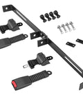 Universal 42 Inch Retractable Golf Cart Seat Belt Kit With Mounting Bracket For Yamaha G Series EZGO TXT RXV