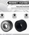 Heavy Duty Wheel Stud Installer Kit 2 Pack For Cars Pro Grade Includes 3/4 Inch Lug Nuts And M12x1.25 M12x1.5 M14x1.5 Stud Tools OEM 22800 Replacement