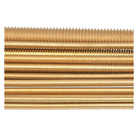 Solid Brass Threaded Rod Full Stud M2 Through M20 Sizes Built Like A Tank Top Shelf Fasteners With Mirror Polish Ready For Heavy Loads And Weekend Workshop Projects