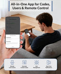 Secure Your Home Base For Good With This Top Shelf 7 In 1 Smart Front Door Lock Set Featuring A Sturdy Handle And Easy Swap Out Setup For Rapid Fingerprint Or App Control Anytime You Step Outside, displaying app usage for remote management.