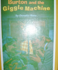 Cover of Burton and the Giggle Machine, showcasing characters including an ace inventor and a sneaky professor.