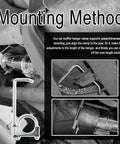 2.5 Inch Exhaust Clamps With Hanger For Car Exhaust System showing adjustable muffler clamp mounting on pipes