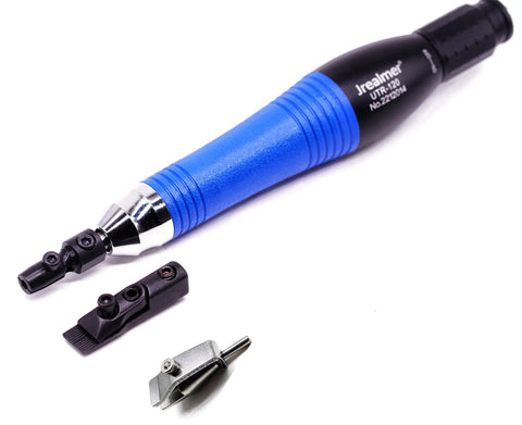 Heavy Duty Pneumatic Lapping Grinder Featuring 1.0mm Fast Reciprocating Stroke Micro Air Pencil Die Kit with attachments.