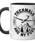 Soaring Sailplane Pilot Mug For Aviation Nerds And Glider Enthusiasts Ceramic Coffee Cup Black And White Gift For Flight Junkies