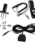 ESD Mat Workstation Grounding Kit With 15 Foot Common Point Ground Cord And Banana Plugs, Universal Snap Kit components displayed