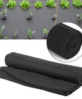 Landscape Ground Cover Weed Barrier Fabric For Weed Control In Walkways And Patios And Gardens 3.25 By 16 Feet 50 Sq Ft, black roll and garden application