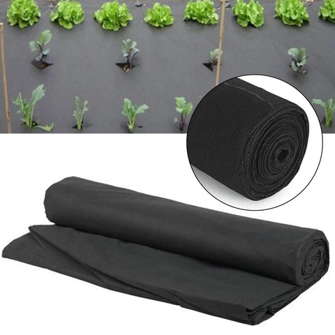Landscape Ground Cover Weed Barrier Fabric For Weed Control In Walkways And Patios And Gardens 3.25 By 16 Feet 50 Sq Ft, black roll and garden application