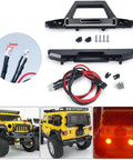 One Twenty Fourth Scale RC Crawler Light Strips Kit with durable metal bumpers and integrated lights for Wrangler JLU on SCX24