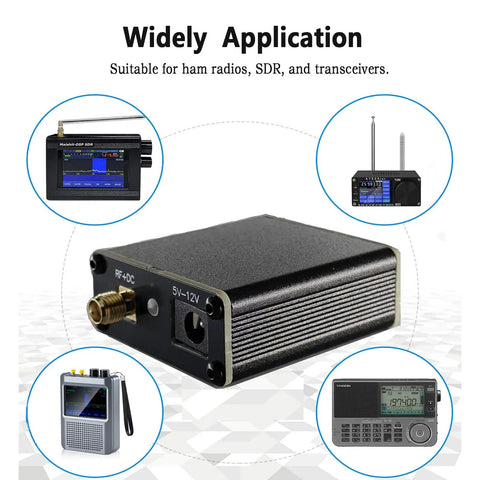 Active Loop Antenna For Shortwave Radio 50 KHz To 500 MHz With Improved Low Noise Amplifier Magnetic Loop Receiver