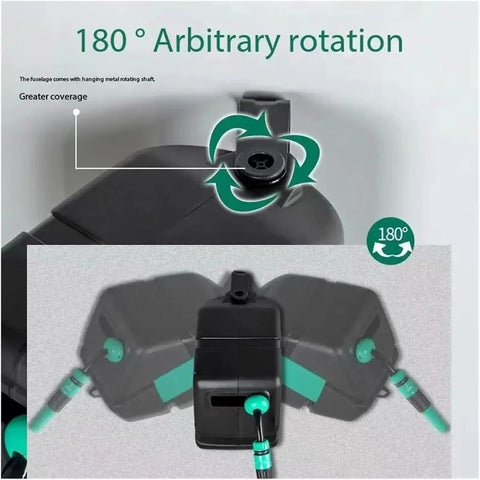 Hassle Free Retractable Hose Reel Kit With Auto Wind Spool And 180 Degree Swivel Spray Nozzle For Fast Car Wash Or Garden Watering Slick Wall Mount Setup Keeps Lines Tangle Free And Ready To Roll
