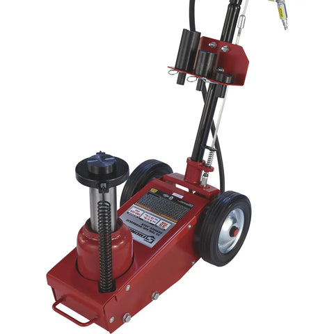 Heavy Duty 35 Ton Air Hydraulic Floor Jack With Quick Lift Action And Rock Solid Steel Build Featuring Grease Proof Paint For Everyday Shop And Garage Hustle