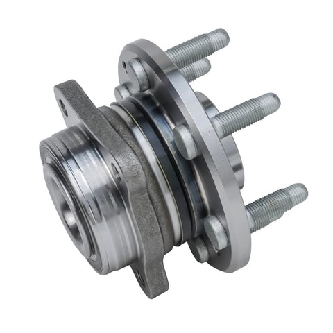 Close-up of 2 Pack Front Wheel Bearing Hubs Assembly For 2015-2021 Chevy Colorado And GMC Canyon 4WD Front 6 Bolt ABS Tone Ring Hub