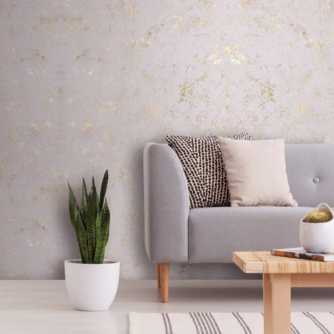 Living room with Textured 3D Peel And Stick Self Adhesive Wallpaper Dope Modern Wall Covering in pale blush nude cream blend.