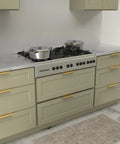 Kitchen cabinets with 30 Pack 3 Inch Center Gold Finger Edge Pulls For Cabinets And Drawers, Easy Install handles