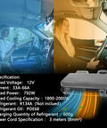 Universal 12V Under Dash Air Conditioner With Snappy Chill And Cozy Heat 10000 BTU showing two women driving with air conditioning unit.