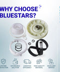 Washer Pulley Clutch Kit And Drive Belt For Whirlpool Kenmore Maytag 2 Piece Set with components displayed