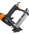 4-In-1 Pneumatic 18-Gauge Flooring Nailer, Brad Nailer, and Narrow Crown Stapler, ideal for hardwood, trim, and cabinetry projects.