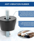4 Pack M8 Rubber Vibration Isolator Mounts 40x26mm Anti Vibe Shock Absorbers with threaded studs and product details