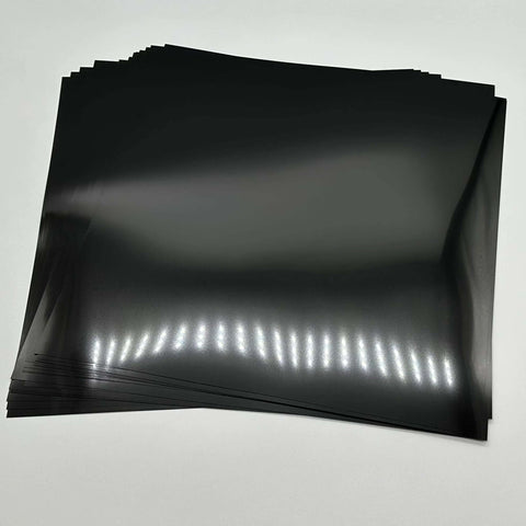 20-pack opaque black PET stencil sheets, 12x12 in, 7.5 mil, blank stencil plastic material