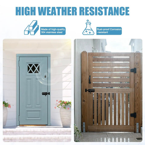 Rock Solid 4 Inch Barrel Bolt Latch Kit With Heavy Duty Slide Door Lock Hardware And Included Mounting Screws For Secure Gate Fence Shed Setup Tough As Nails Dead Simple Install