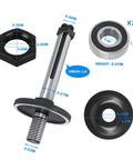 Arbor Assembly For Delta Unisaw Right Tilt With Blade Nut Bearings Blade Collar And Pulley Nut Replaces Part 422043030003