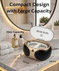 40W Ultrasonic Jewelry Cleaner With 3 Minute Auto Timer in 20Oz Stainless Steel Tank on bathroom counter