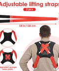 Two Person Moving Straps With Back Support, Heavy Duty Lifting Slings For Furniture And Appliances Up To 800lbs, Shoulder Dolly