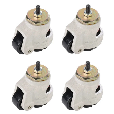 Heavy Hauling M8 Leveling Caster Wheels With Quick Set Adjustable Stem For Rock Solid Industrial Gear And Furniture Smooth As Butter Glide Design That Locks Firm And Runs Quiet On Any Mobile Workbench Setup