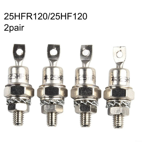 Two Pack High Performance 25HFR120 And 25HF120 Diode Kits, metal construction, designed for welding gear, power supply, motor control.