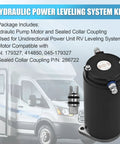 Replacement Hydraulic Pump Motor For Unidirectional RV Leveling Power Units Heavy Duty Build 7.5 Inch Height With Manual Drive