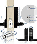 Keyless Entry Door Lock With Keypad For Exterior And Interior Doors Waterproof Stainless Steel Deadbolt Handle Lock Details
