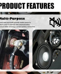 Heavy Duty Brass Battery Terminal Adapters connecting to a vehicle, ensuring reliable power delivery and noise reduction.