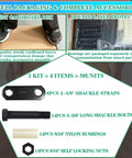 Trailer Shackle Kit For Double Eye Leaf Spring Tandem Axles Two And Five Eighths Inch Straps With Eight Shackles Fourteen Nylon Bushings