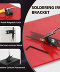 Magnetic Third Hand Soldering Station With Four Arms And 12 Inch Reach Waterproof Steel Weighted Base rotating bracket