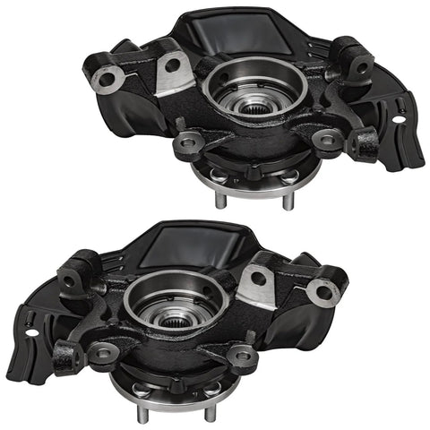 2 Front Steering Knuckles And Wheel Bearing Hubs Assembly Replacement Kit For 2011 Kia Optima 2.4L Built Before May 30, 2011 OE-Quality Direct Fit