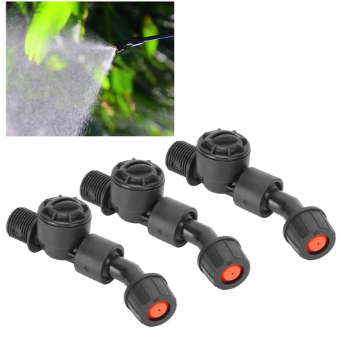 3 Pack G3/8 DN10 spray nozzles made from durable plastic sprayer accessories for uniform atomization and leakproof seal ideal irrigation